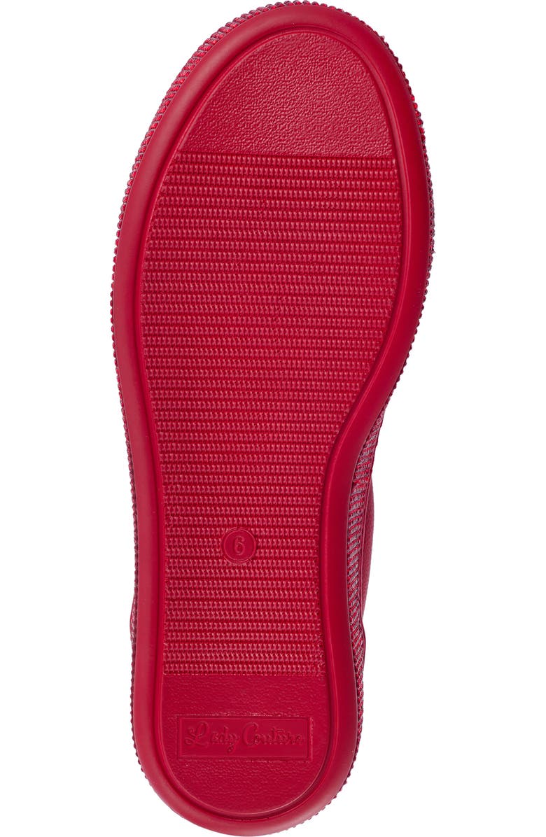 LADY COUTURE Legend Rhinestone Sneaker, Alternate, color, Red