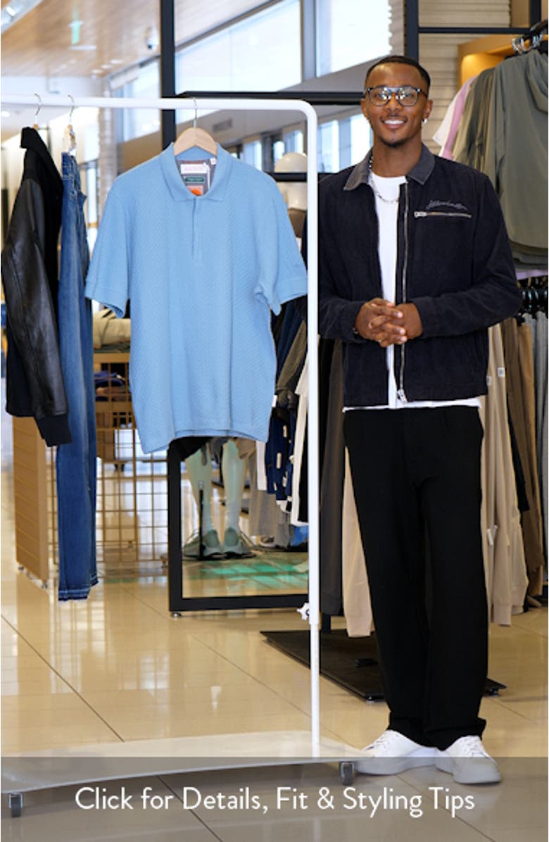 Barmer Textured Organic Cotton Polo, sales video thumbnail