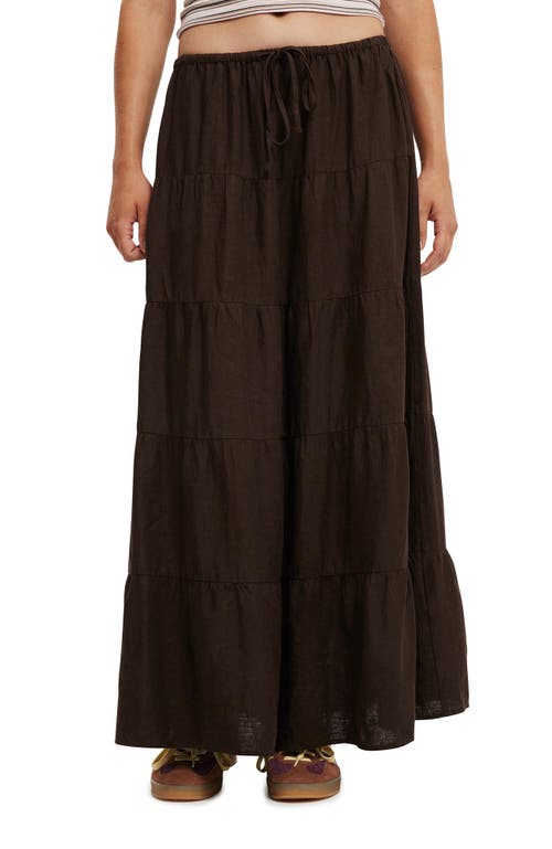 COTTON ON HAVEN MULTI TIERED MAXI SKIRT 