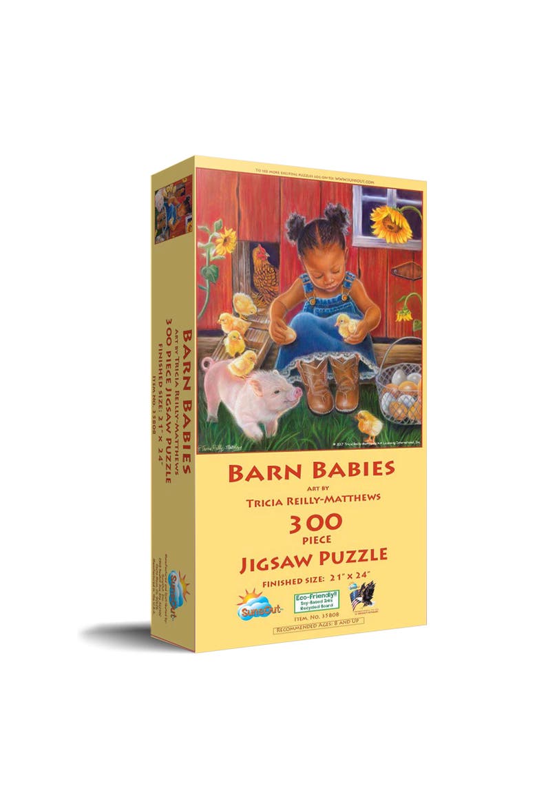 Barn Babies 300 piece Jigsaw Puzzle for Adults, Main, color, Multicolor
