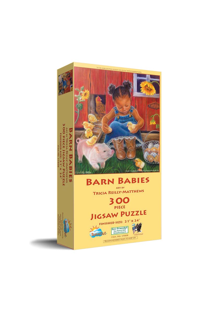 Sunsout Barn Babies 300 piece Jigsaw Puzzle for Adults, Main, color, Multicolor