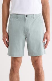 Lucky Brand Stretch Cotton Sateen Chino Shorts
