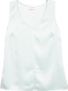 ST. JOHN Liquid Satin V-Neck Tank