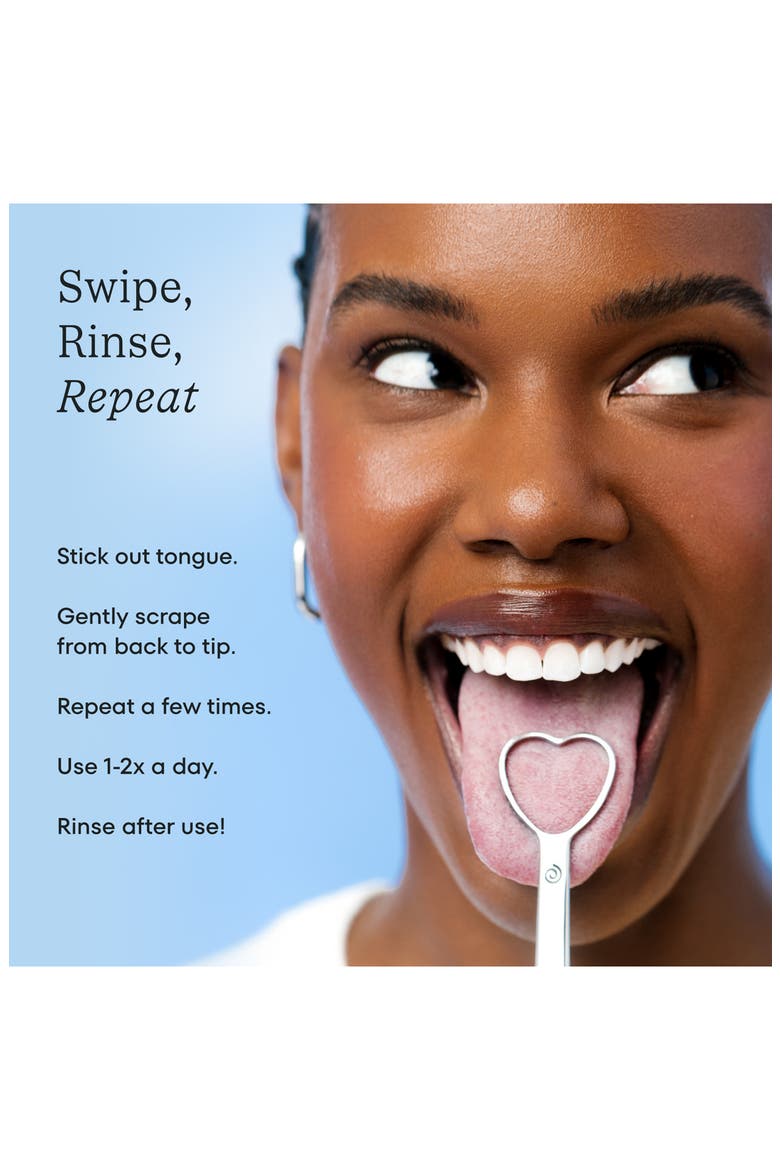 Smile Filter Tongue Scraper, Alternate, color, STAINLESS STEEL