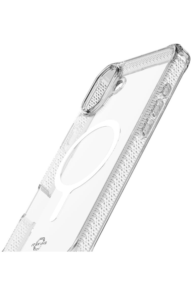 ITSkins Hybrid_R Clear MagSafe Case for Apple iPhone 16, Alternate, color, Clear