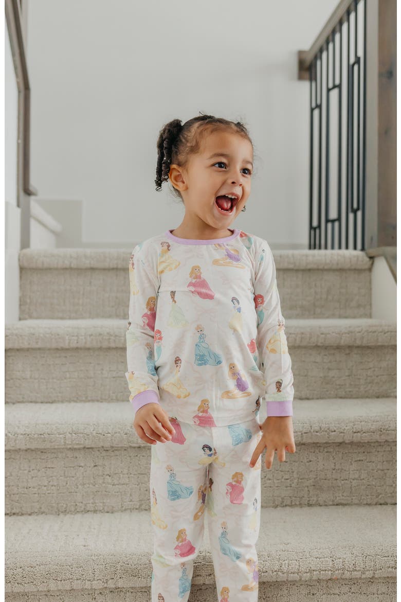 Disney Princess Fitted Two-Piece Pajamas, Alternate, color, DISNEY PRINCESS