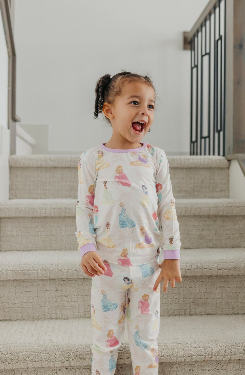 Copper Pearl Disney Princess Fitted Two-Piece Pajamas, Alternate, color, Disney Princess