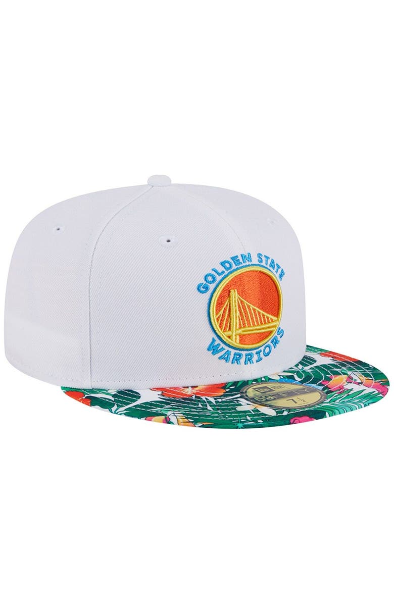 New Era Men's New Era White Golden State Warriors 59FIFTY Fitted Hat, Alternate, color, 