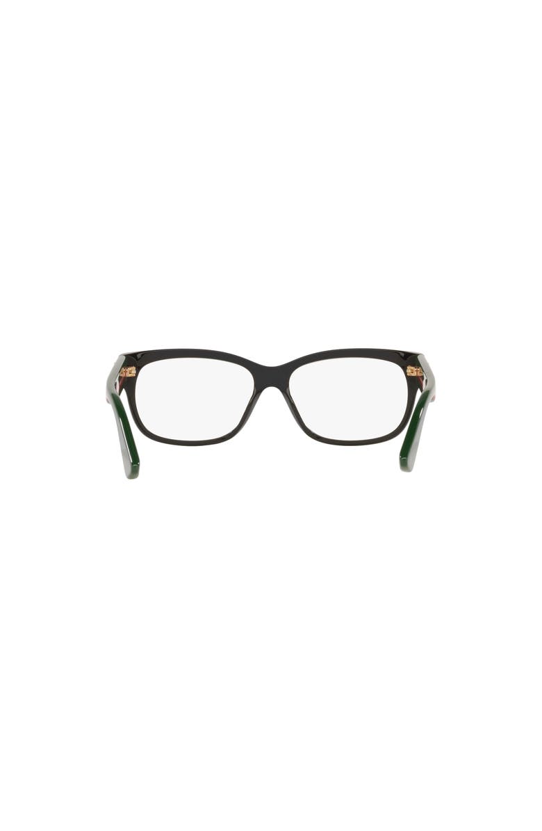 Gucci 55mm Rectangle optical glasses, Alternate, color, Black
