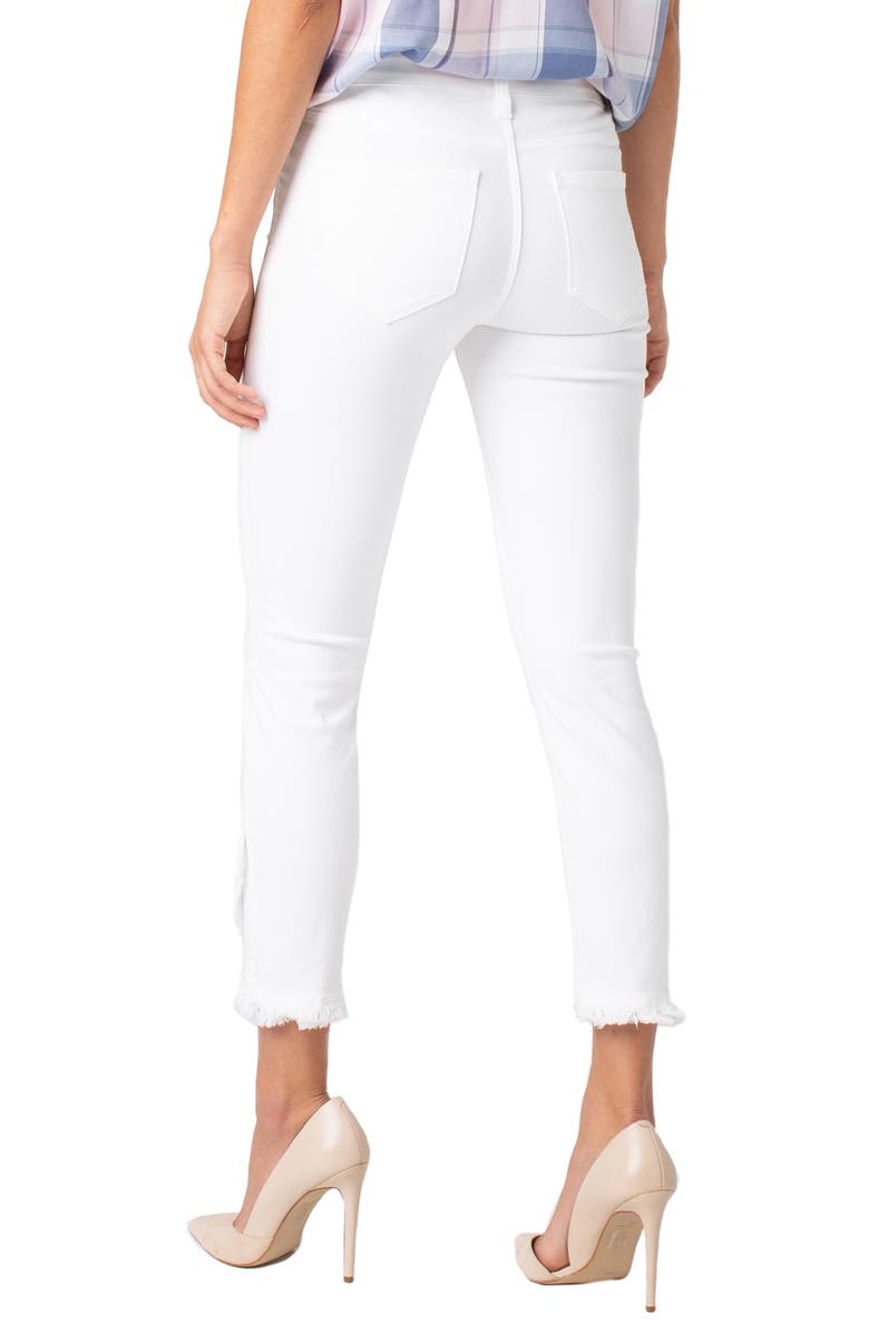 Liverpool Abby Frayed Crop Skinny Jeans, Alternate, color,
