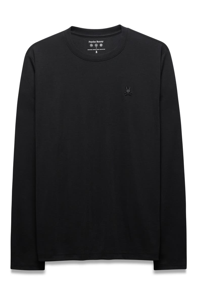 Bryce Performance Long Sleeve T-Shirt, Alternate, color, BLACK