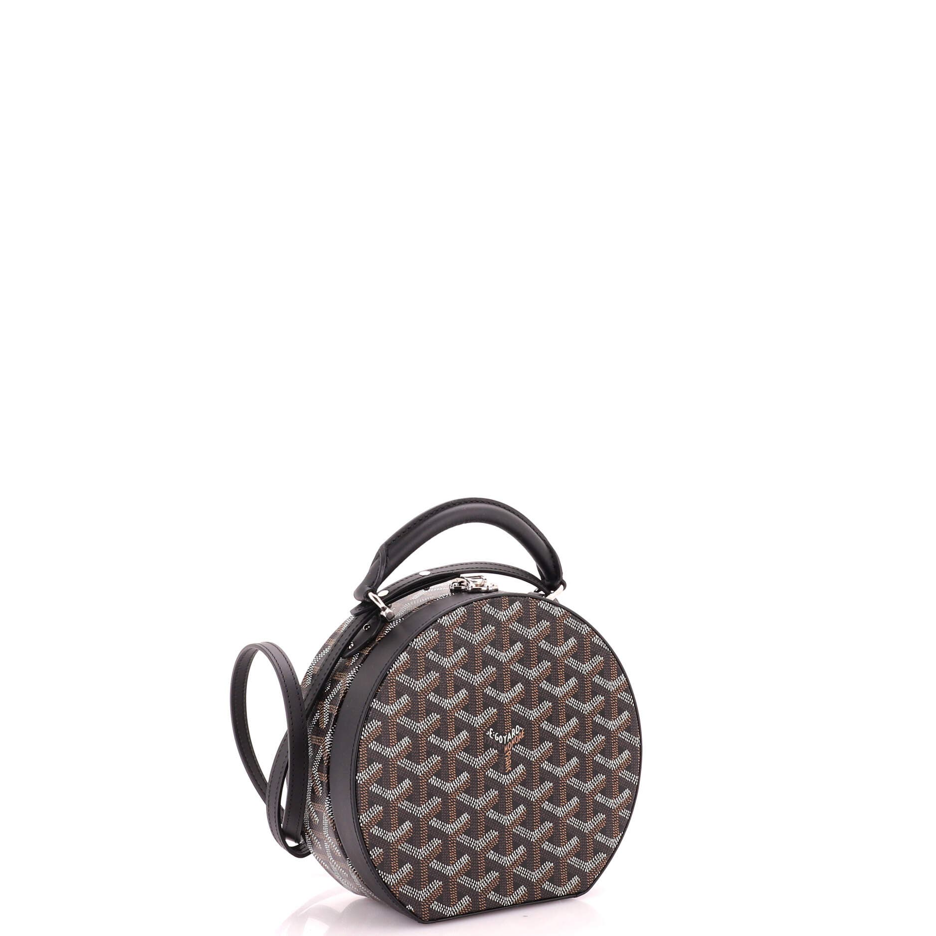 Alto Hatbox Bag Coated Canvas, Alternate, color, Black