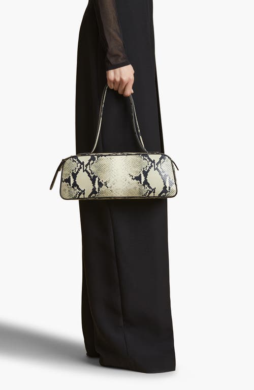 Khaite Womens Natural Simona Snakeskin-effect Leather Shoulder Bag In Natural 121