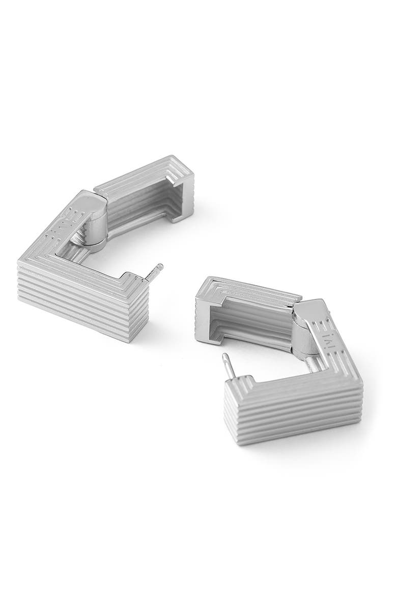 IVI Los Angeles Small Aurelia Hoop Earrings, Alternate, color, Silver