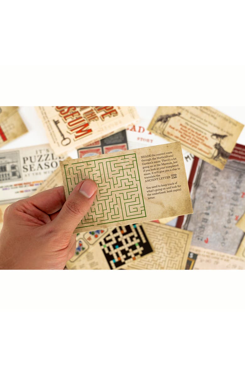Professor Puzzle Escape From The Museum Mini Escape Room, 12 Puzzles, 12+, Alternate, color, Multicolored