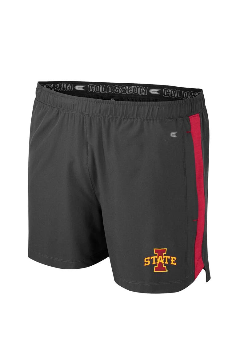 Men's Colosseum Charcoal Iowa State Cyclones Langmore Shorts, Alternate, color, Charcoal