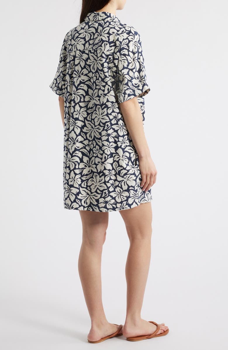 Rip Curl Las Dalias Short Sleeve Shirtdress, Alternate, color, 