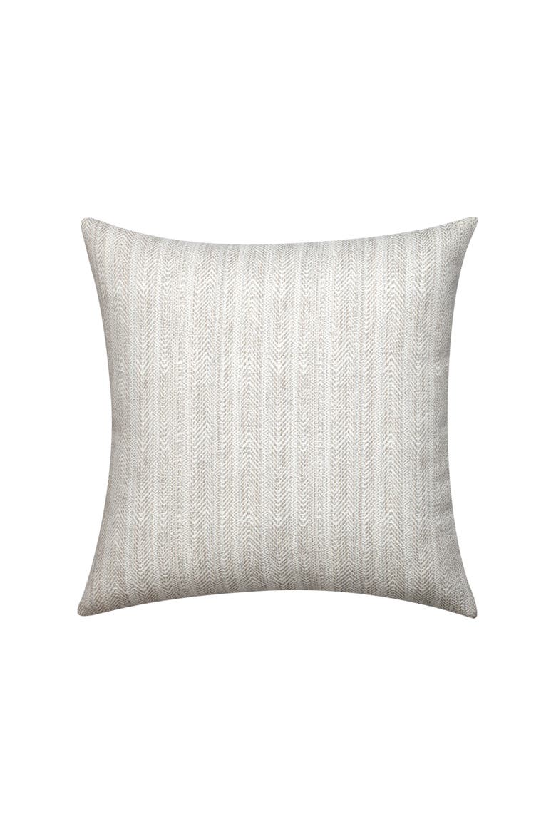 Meridian Center Band Indoor & Outdoor Woven Accent Pillow & Insert, Alternate, color, Pebble