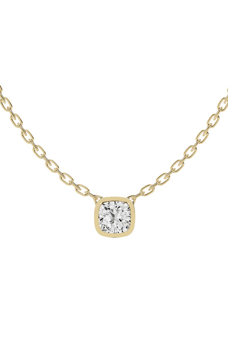 Jennifer Fisher 18K Gold Cushion Lab Created Diamond Pendant Necklace, Main, color, D1.0ct - 18K Yellow Gold