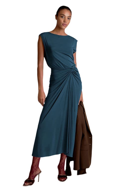 M.m.lafleur Zita Light Jersey Dress In Blue