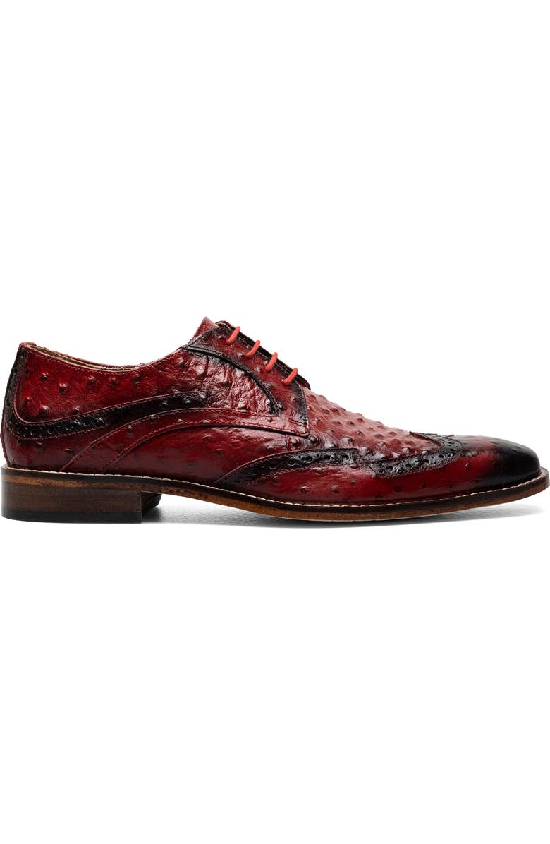 Stacy Adams Gennaro Wingtip Derby, Alternate, color, Red