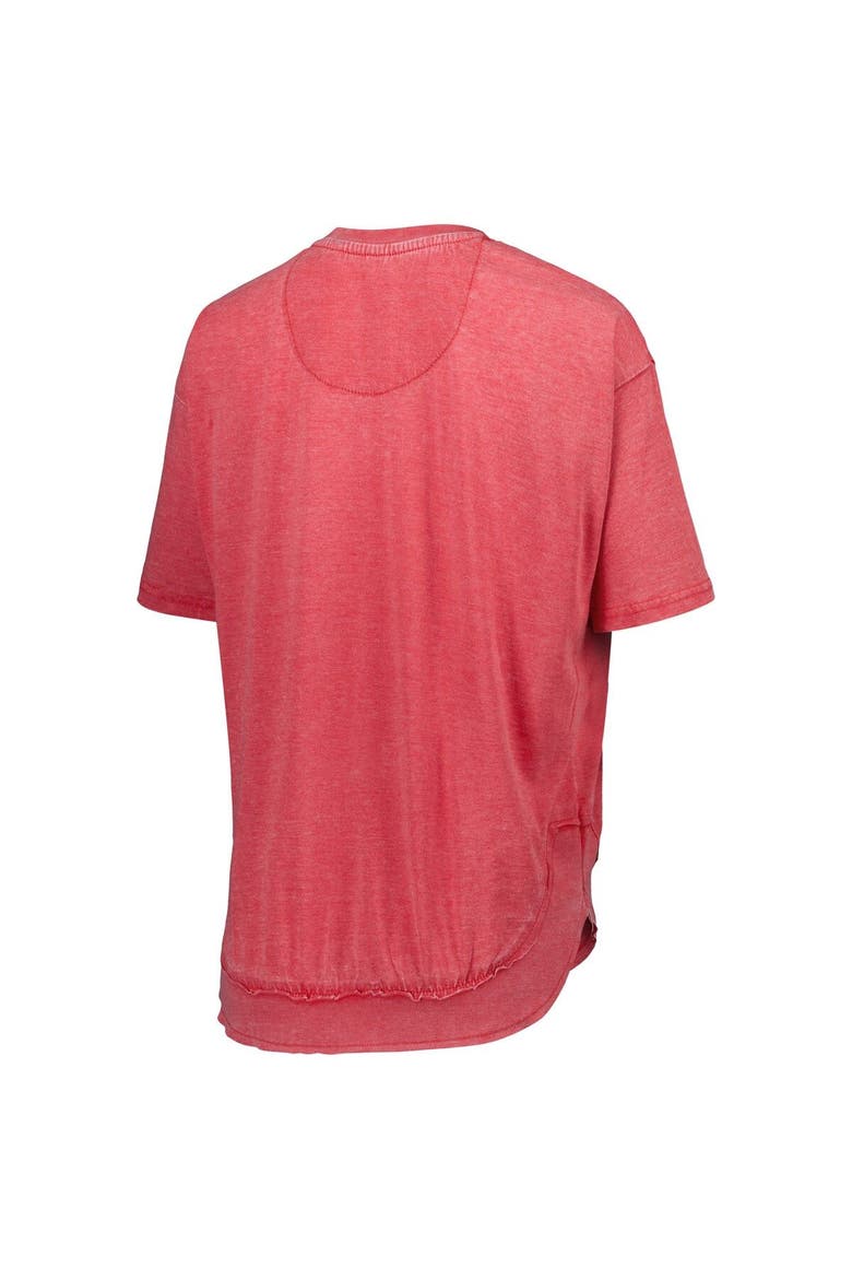 Women's Pressbox Red Georgia Bulldogs Arch Poncho T-Shirt, Alternate, color, Red