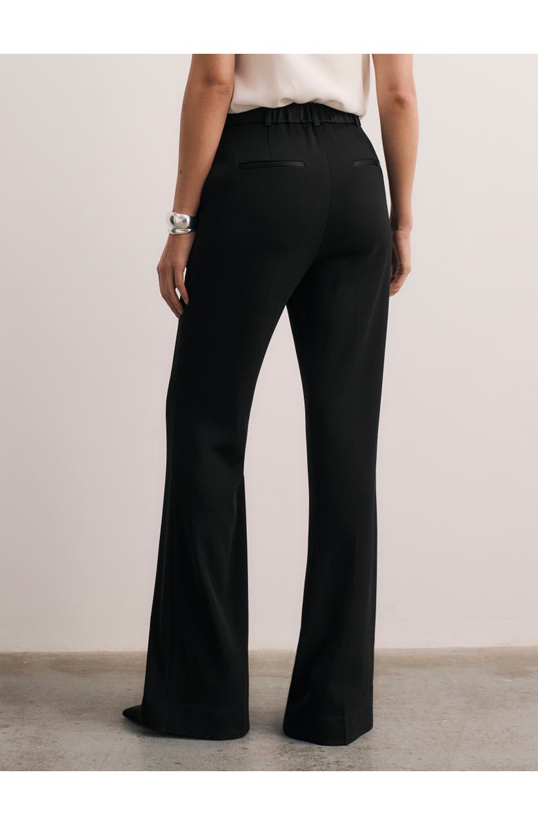 The Fold Lexington Clever Crepe Pants, Alternate, color, Black