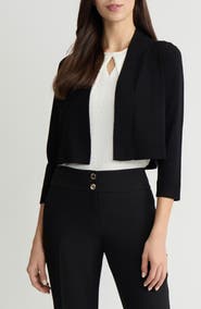 KASPER Kissing Front Crop Shrug
