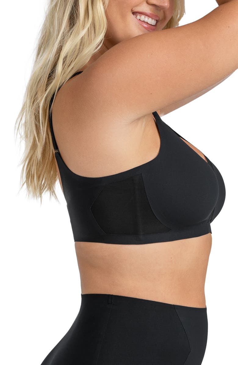 Honeylove Liftwear Crossover Bra, Alternate, color, Vamp