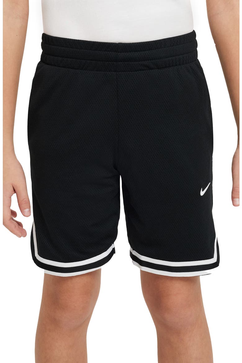 Kids' Dri-FIT DNA B-Ball Shorts, Main, color, BLACK/ WHITE