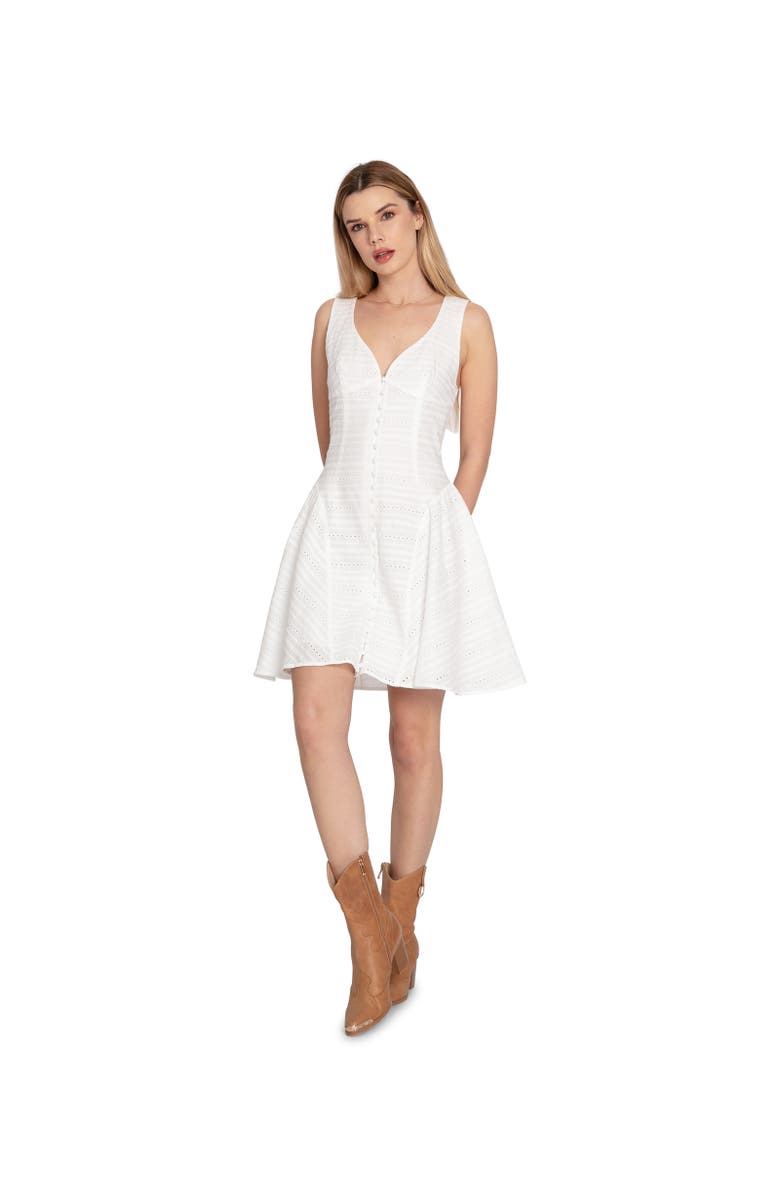 Belle & Bloom Little Lies Mini Dress, Alternate, color, White