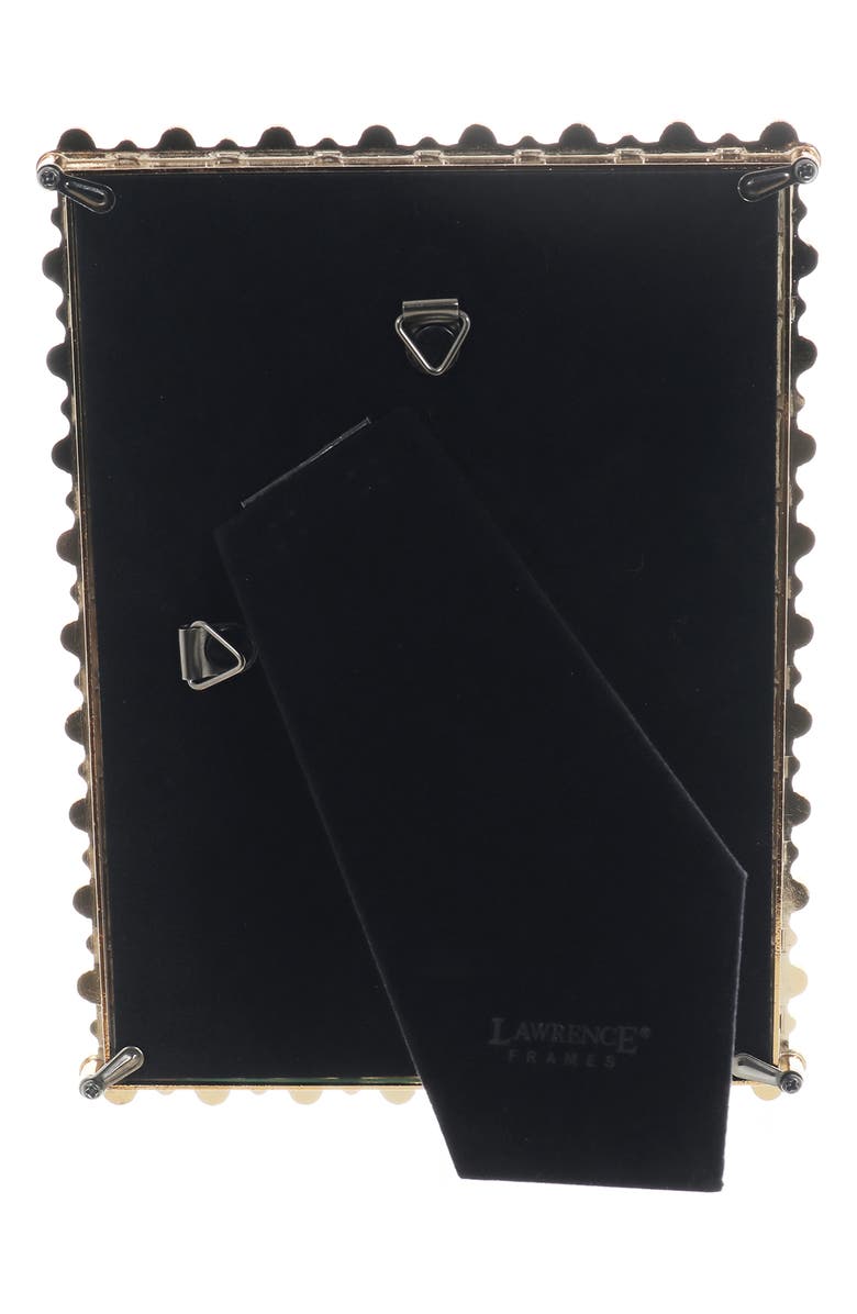 Lawrence Frames Black Enamel Clover Picture Frame, Alternate, color, Black/Gold