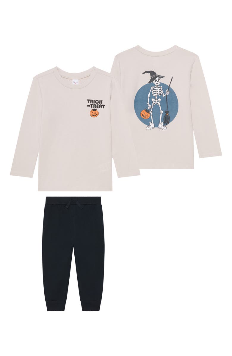 Petit Lem Kids' 2-Piece Graphic Long Sleeve & Joggers Set, Main, color, Trick