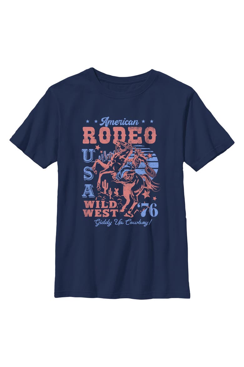 Boy's Lost Gods American Rodeo Wild West  Graphic T-Shirt, Main, color, Navy Blue