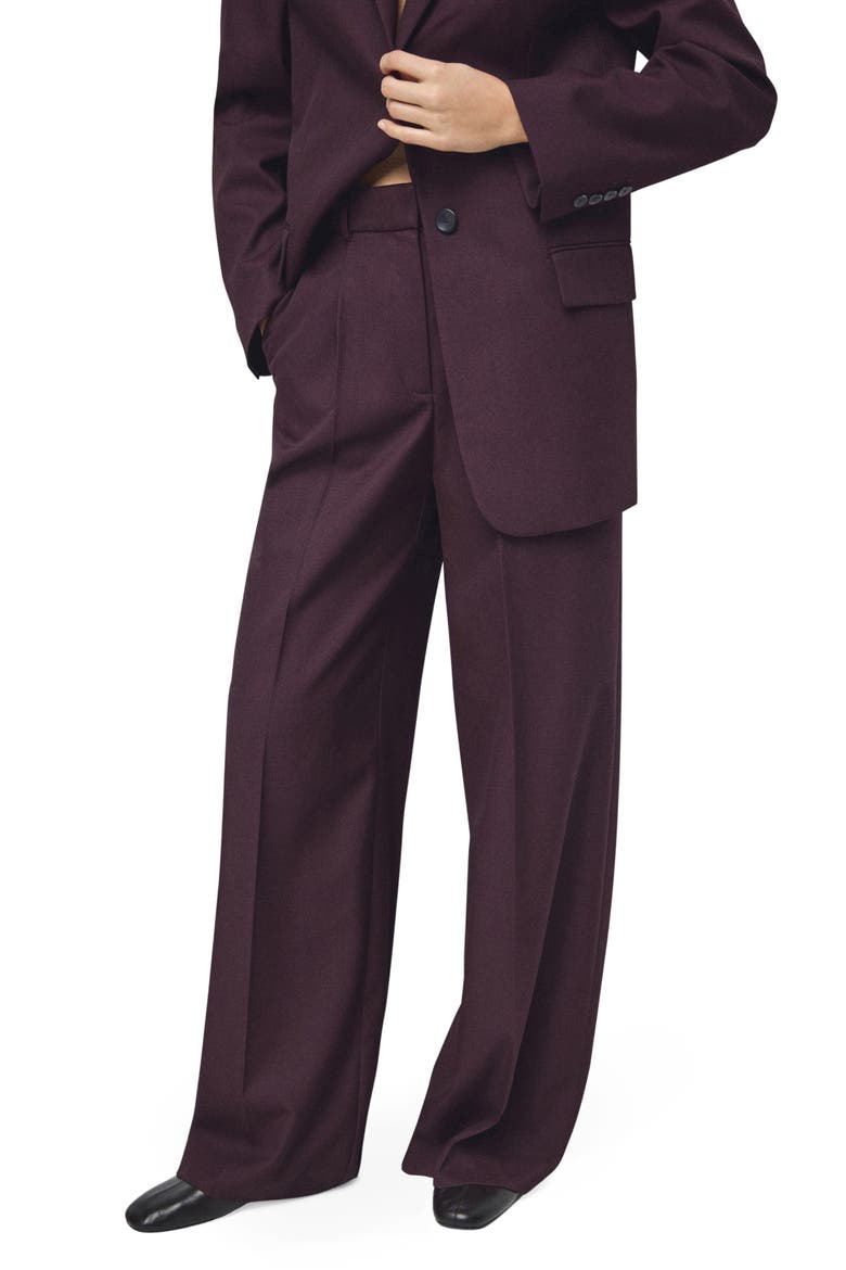 Hidra Seamed Wide Leg Pants, Main, color, WINE