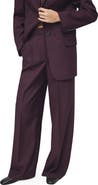MANGO Hidra Seamed Wide Leg Pants