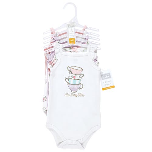 Hudson Baby Soft Cotton Sleeveless Bodysuit In Multi