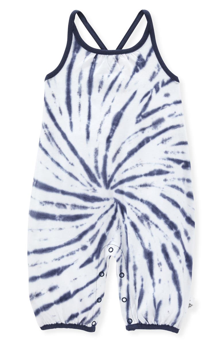 Burt's Bees Baby Twisted Tie Dye Bubble Romper, Main, color, 