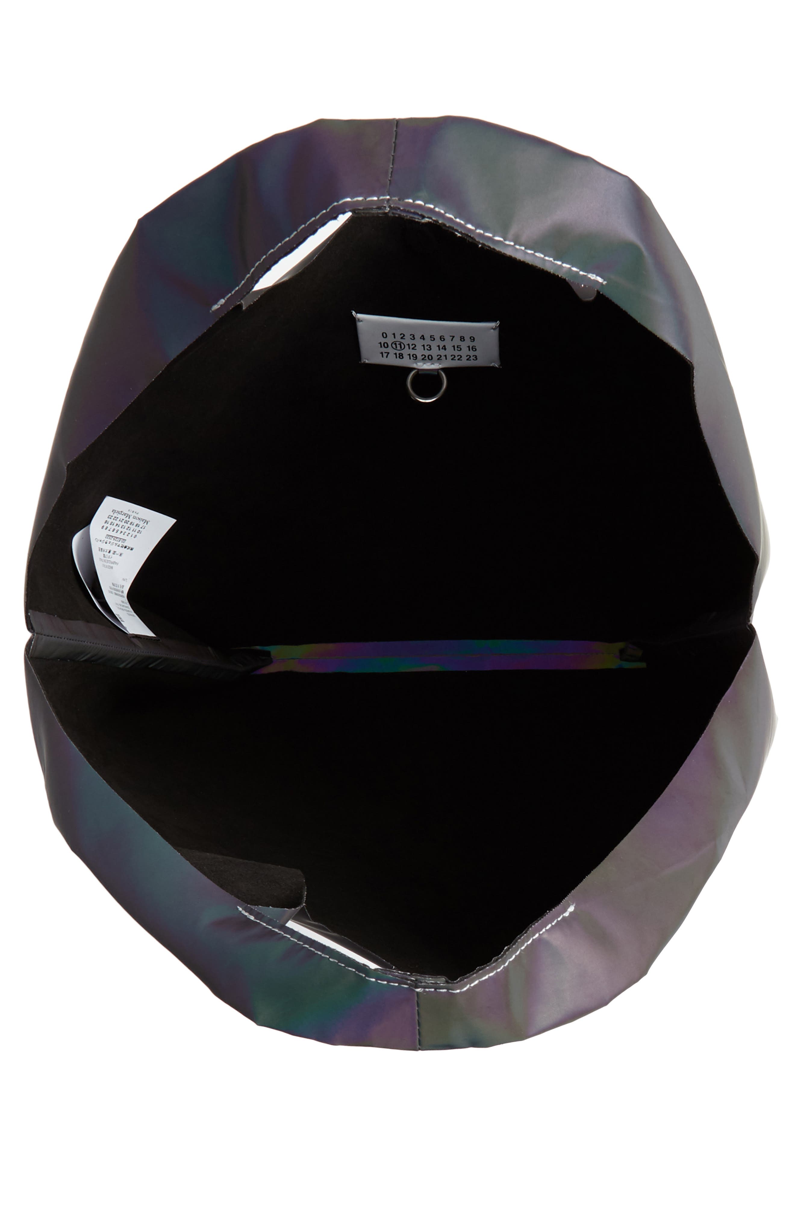 Maison Margiela Reflective Logo Tote, Alternate, color, 