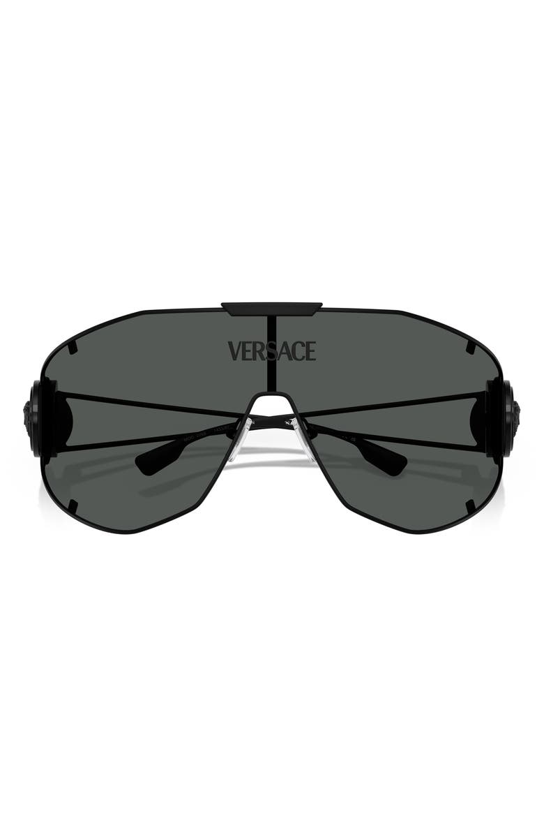 Versace Medusa Medallion 142mm Shield Sunglasses, Alternate, color, 