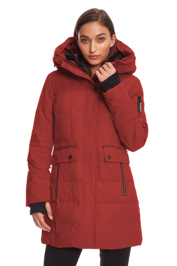 Alpine North KOOTNEY - Vegan Down Mid-Length Parka Coat | Nordstrom