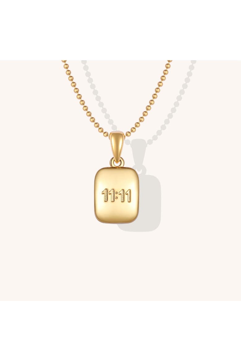 Lucky Number 1111 necklace, Main, color, Yellow Gold