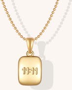 Mantra Lucky Number 1111 necklace