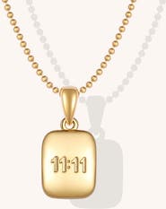 Mantra Lucky Number 1111 necklace
