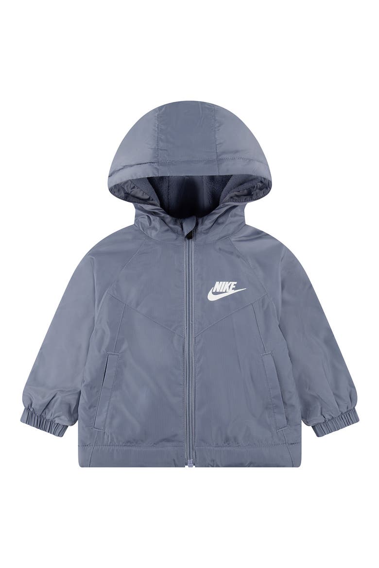Fleece Lined Windbreaker Jacket, Main, color, G48GLACIER