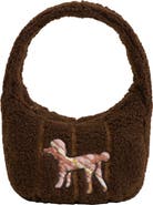Lost Pattern "Pan Pan" Half Moon Shearling Bag