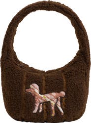 Lost Pattern "Pan Pan" Half Moon Shearling Bag
