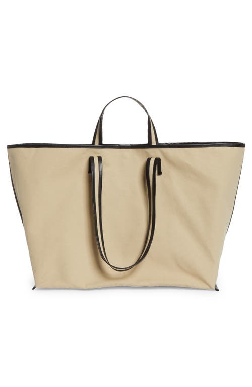 Kassl Large Contrast Trim Canvas Tote In Multi