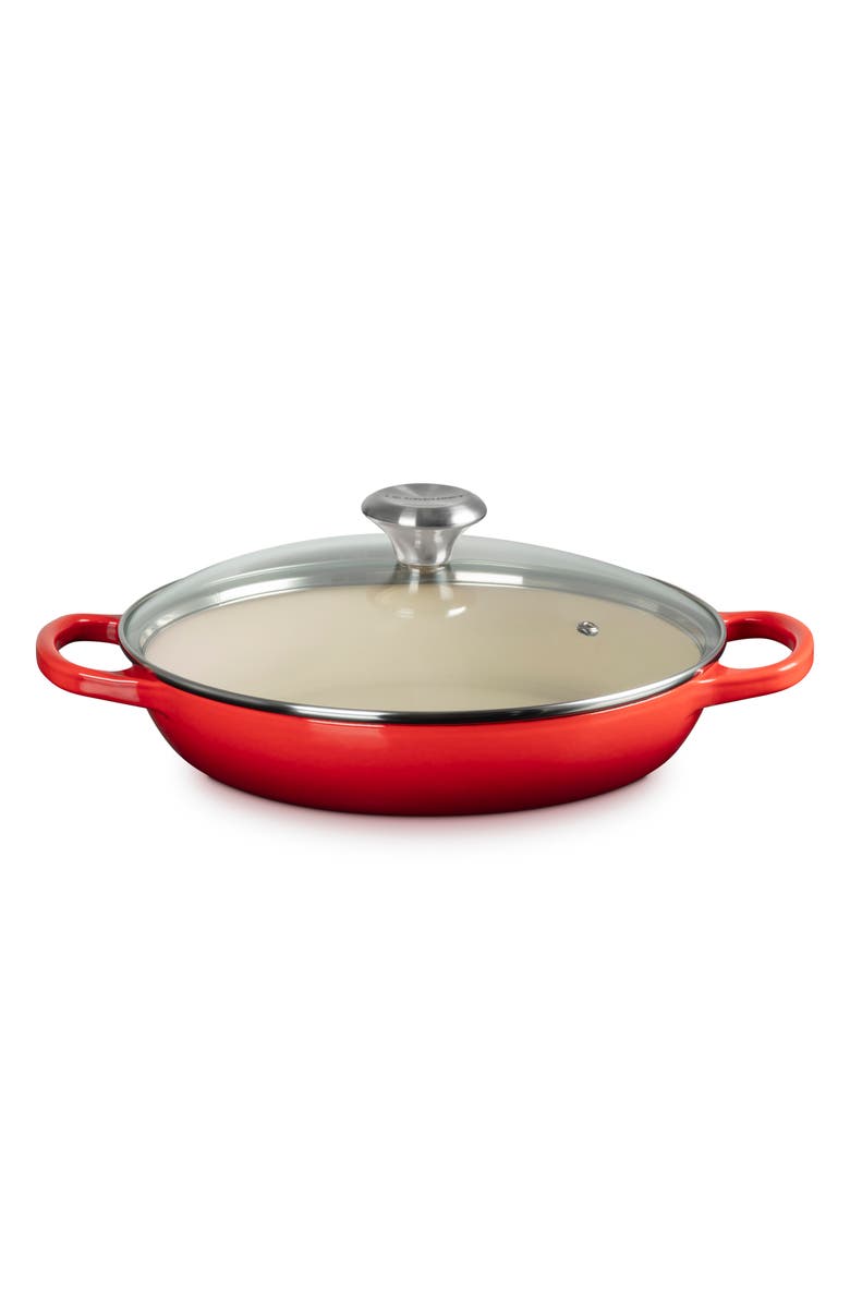 Le Creuset Signature 2.25-Quart Enameled Cast Iron Braiser, Main, color, Cerise