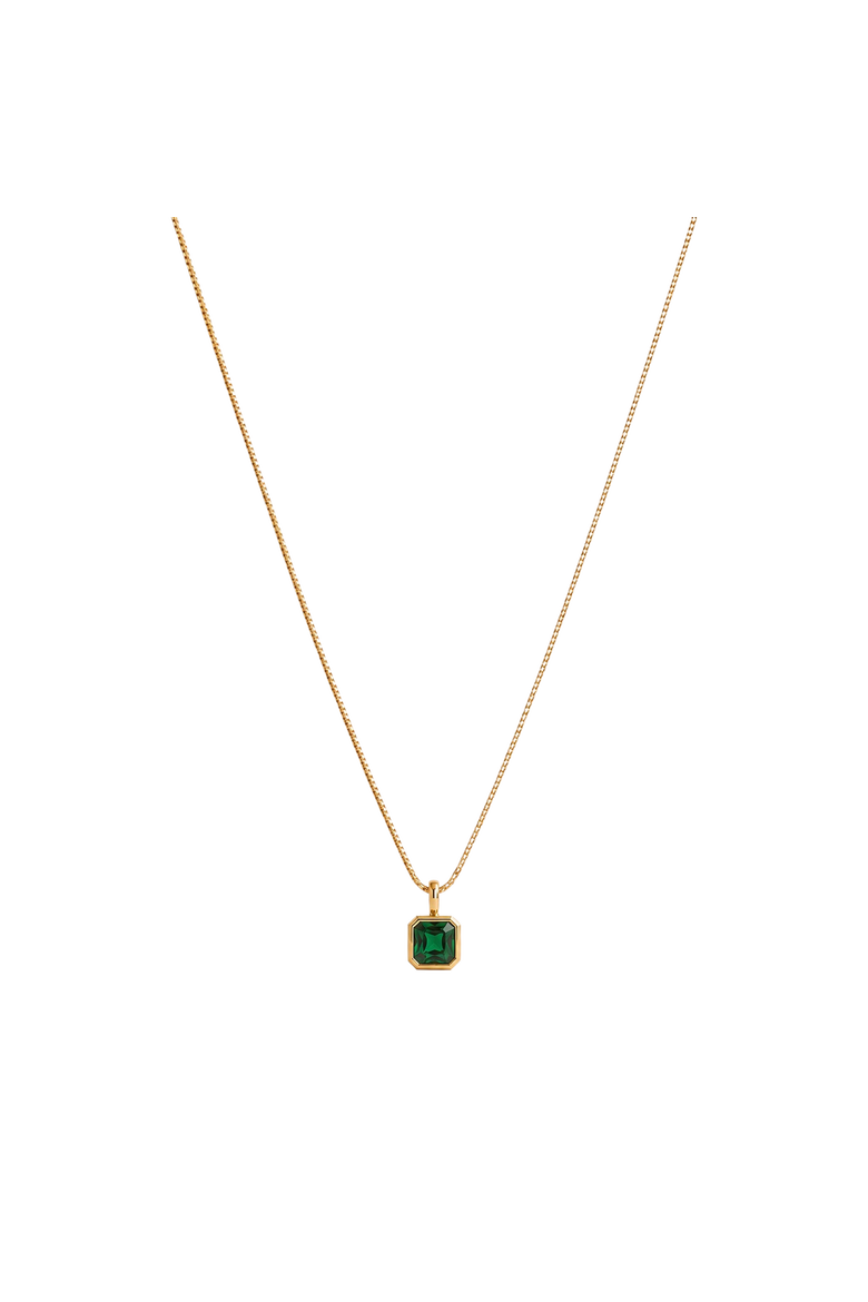 Birthday Signature Necklace, Main, color, May - Emerald